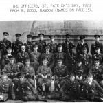 The Officers on St Patrick's Day 1920
Photo courtesy of Billy Good