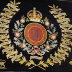 The Regimental Colours of The 2nd Battalion showing the battle honours
