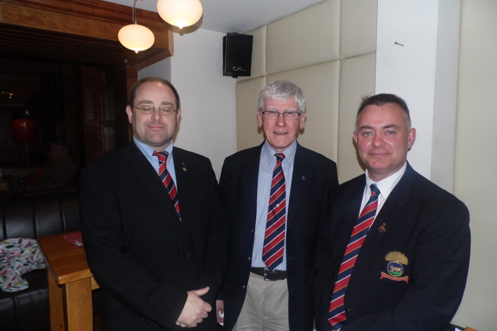 RMFA Chairman David O'Connell, RMFA Treasurer Joe McNulty and RMFA Secretary Adrian Foley before the AGM.