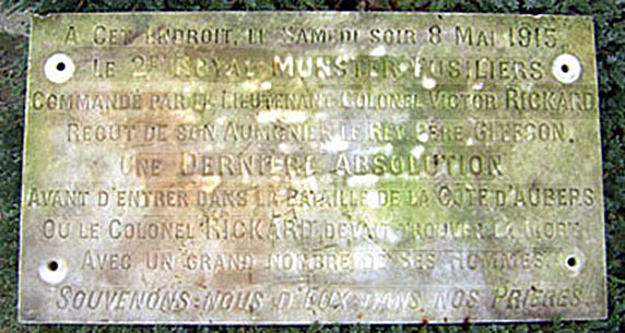 Plaque from Chapel Notre Dame de Seez