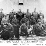 Officers of The 1st Battalion in Kimberly South Africa during The Boer War in 1902