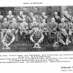 Staff of The 1st Battalion in Rangoon 1912
Photo courtesy of Chris Murphy