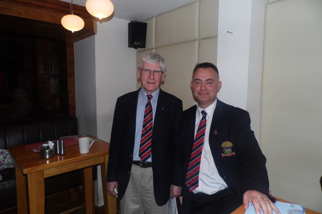 RMFA Treasurer Joe McNulty and outgoing RMFA Secretary before the AGM.