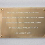 Killorglin Remembrance Plaque
