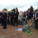 Flags dipped for the sounding of The Last Post