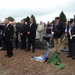 Flags dipped for the sounding of The Last Post