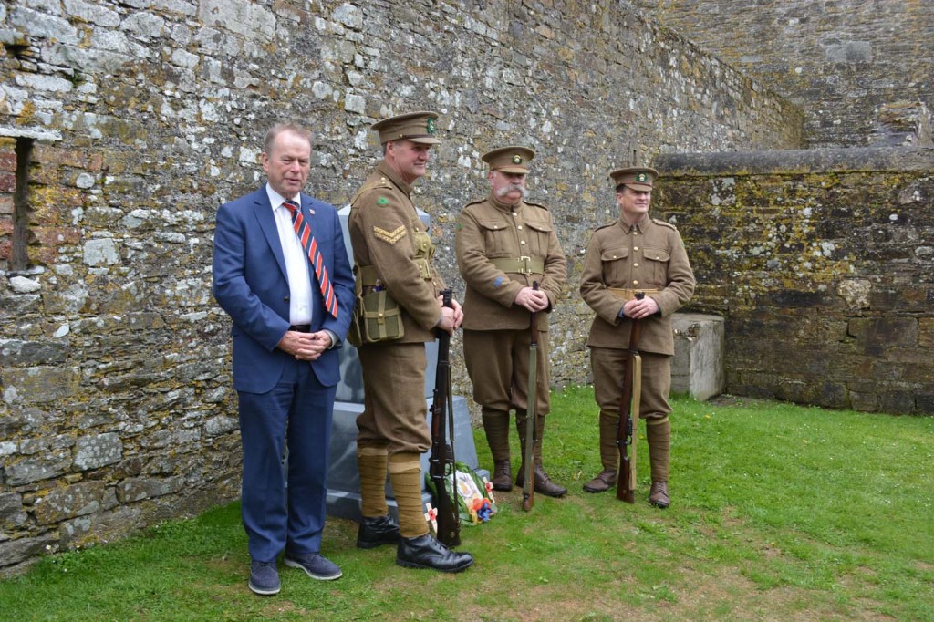 Dr Hedley Malloch of the RMF Association with the Great War Society