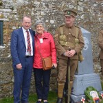 Dr Hedley Malloch with his wife and Brian Kenny GWS