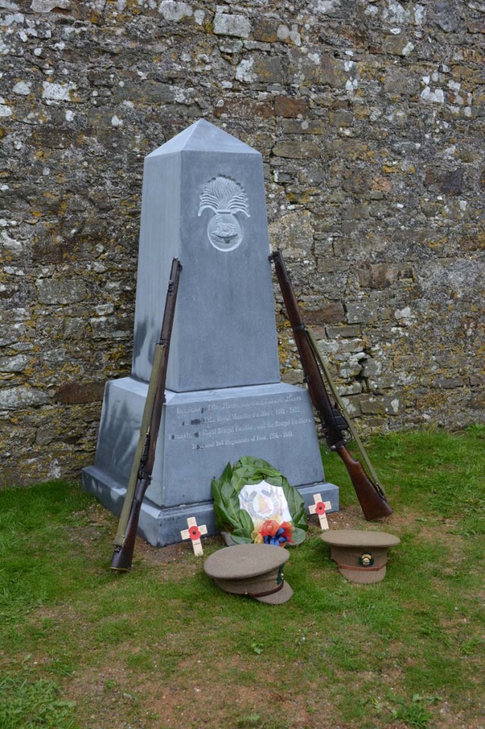 The memorial to the Royal Munster Fusiliers