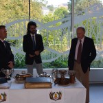 Col Mike Dudding speaking at Cork Public Museum at the occasion of his donation of artifacts of Capt. J. Jordeson. Also pictured are Adrian Foley RMFA and Mr Dan Breen who is the acting curator at the mmuseum